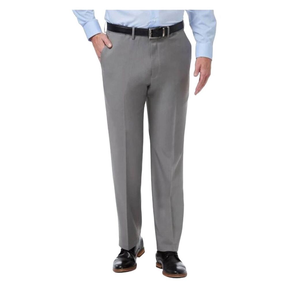 Haggar NEW TAGS Premium Comfort Dress Pants Gray 32x34 slim - Picture 1 of 9